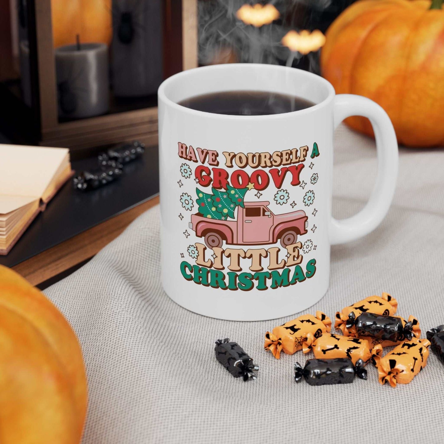 Have Yourself a Groovy Little Christmas Mug, Retro Christmas Gift