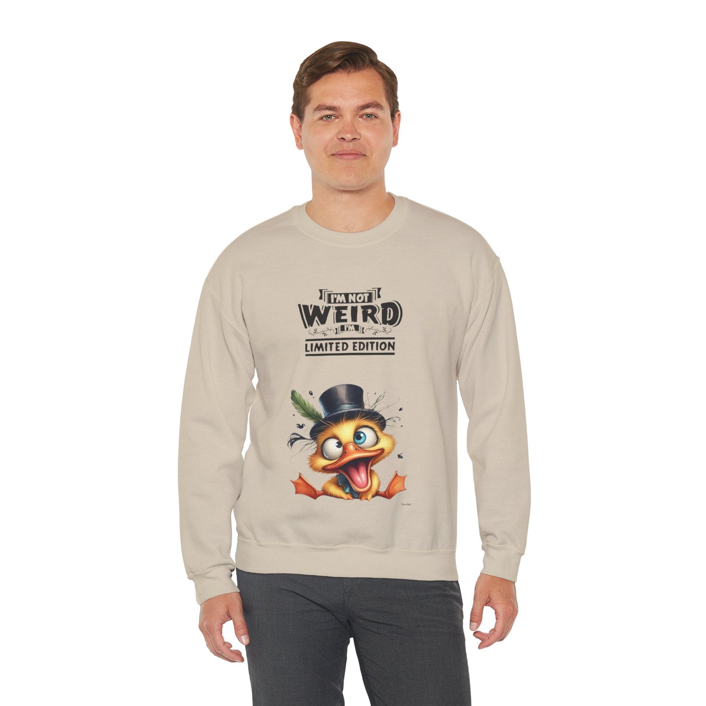 Limited Edition 'I'm Not Weird' Crewneck Sweatshirt - Unisex Heavy Blend