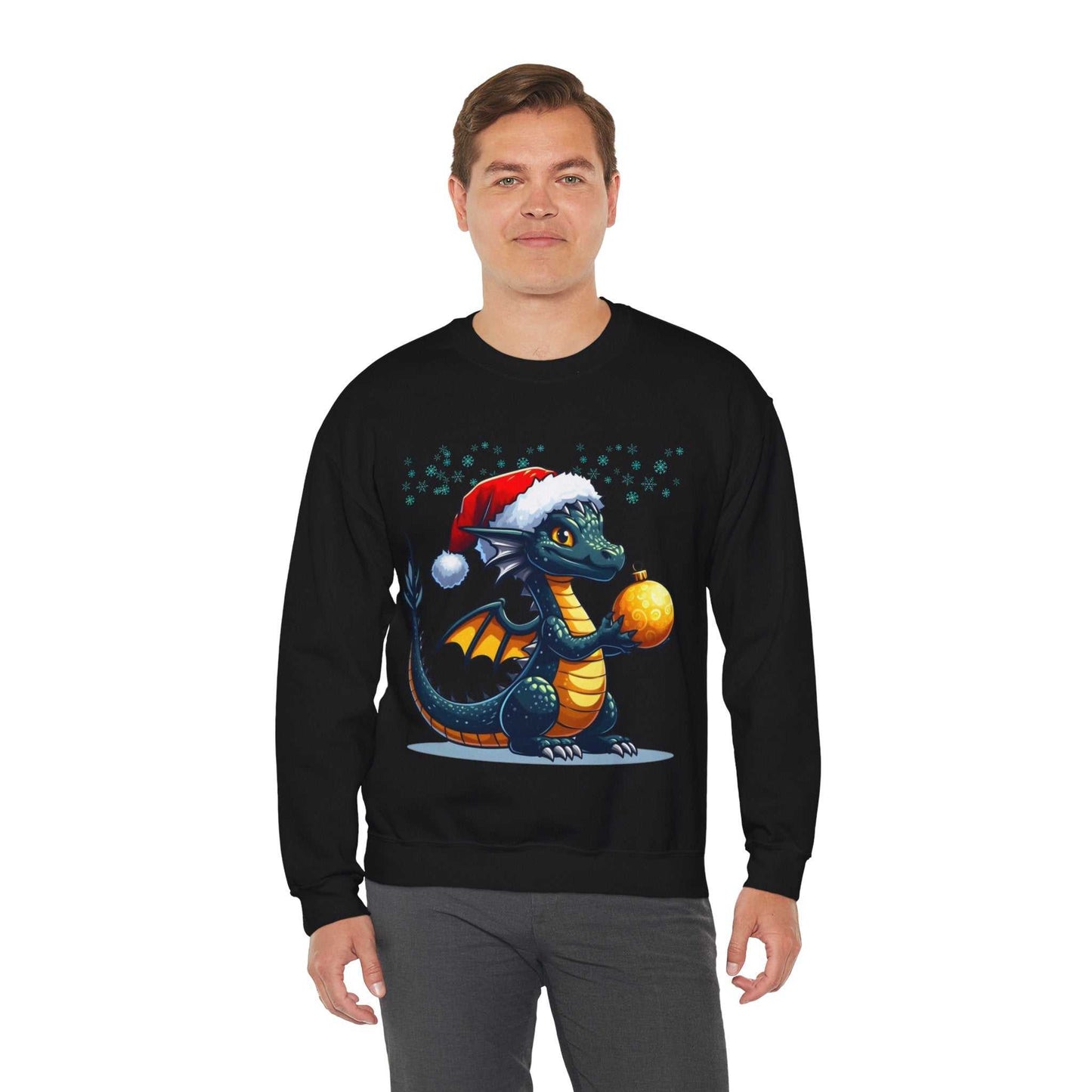 Dinosaur Christmas Sweatshirt, Funny Christmas Dinosaur Gift