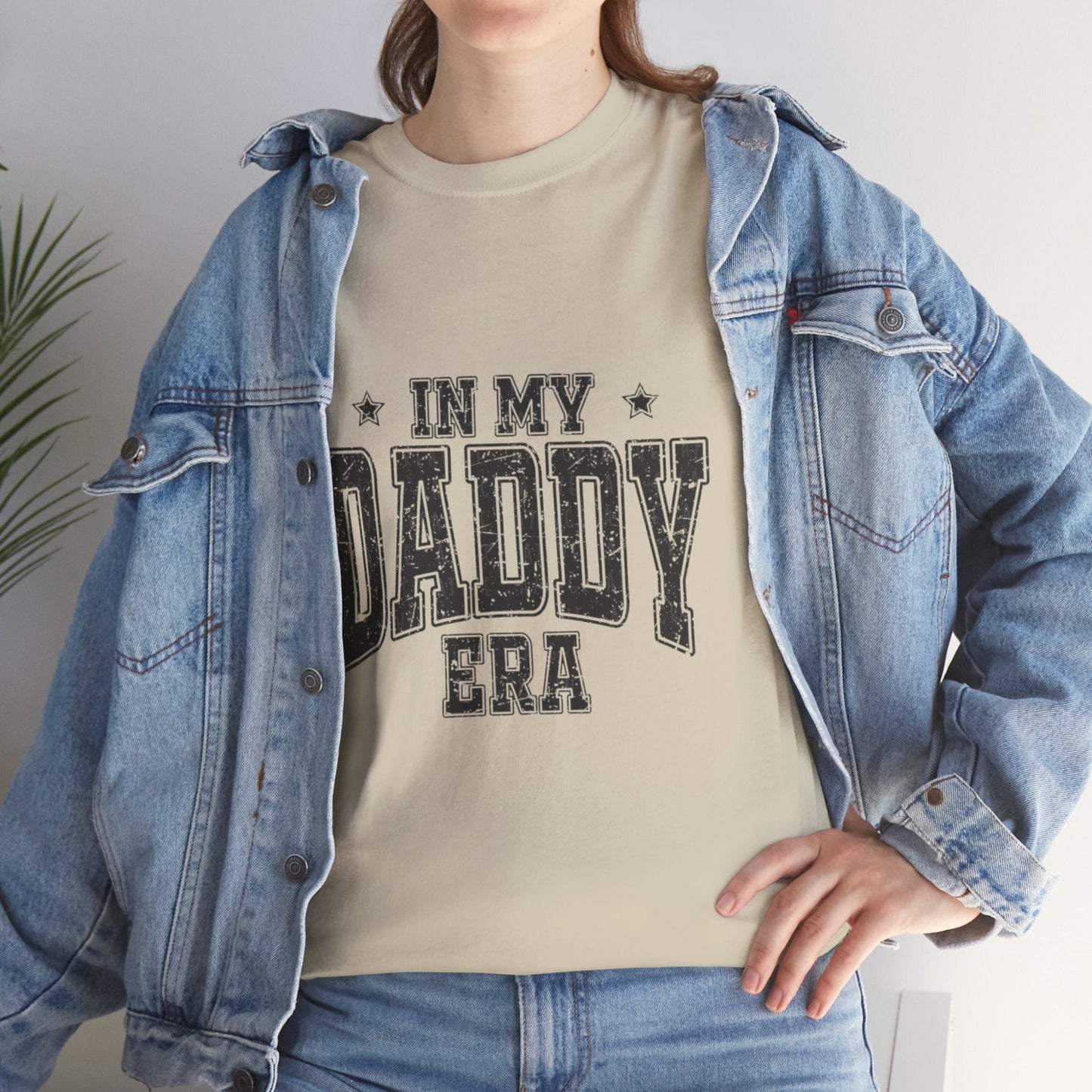 Unisex Heavy Cotton Tee - In My Daddy Era Shirt, Father's Day Gift, Dad Humor Tee