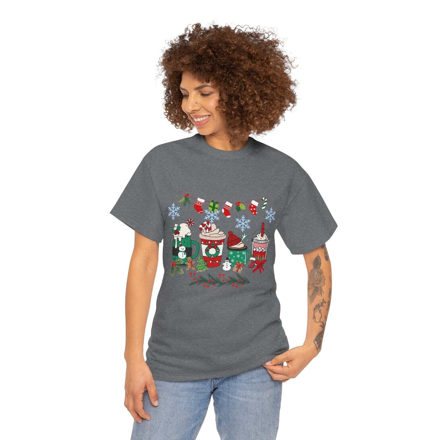 Christmas Coffee Shirt for Women with Festive Design, Perfect Christmas Gift