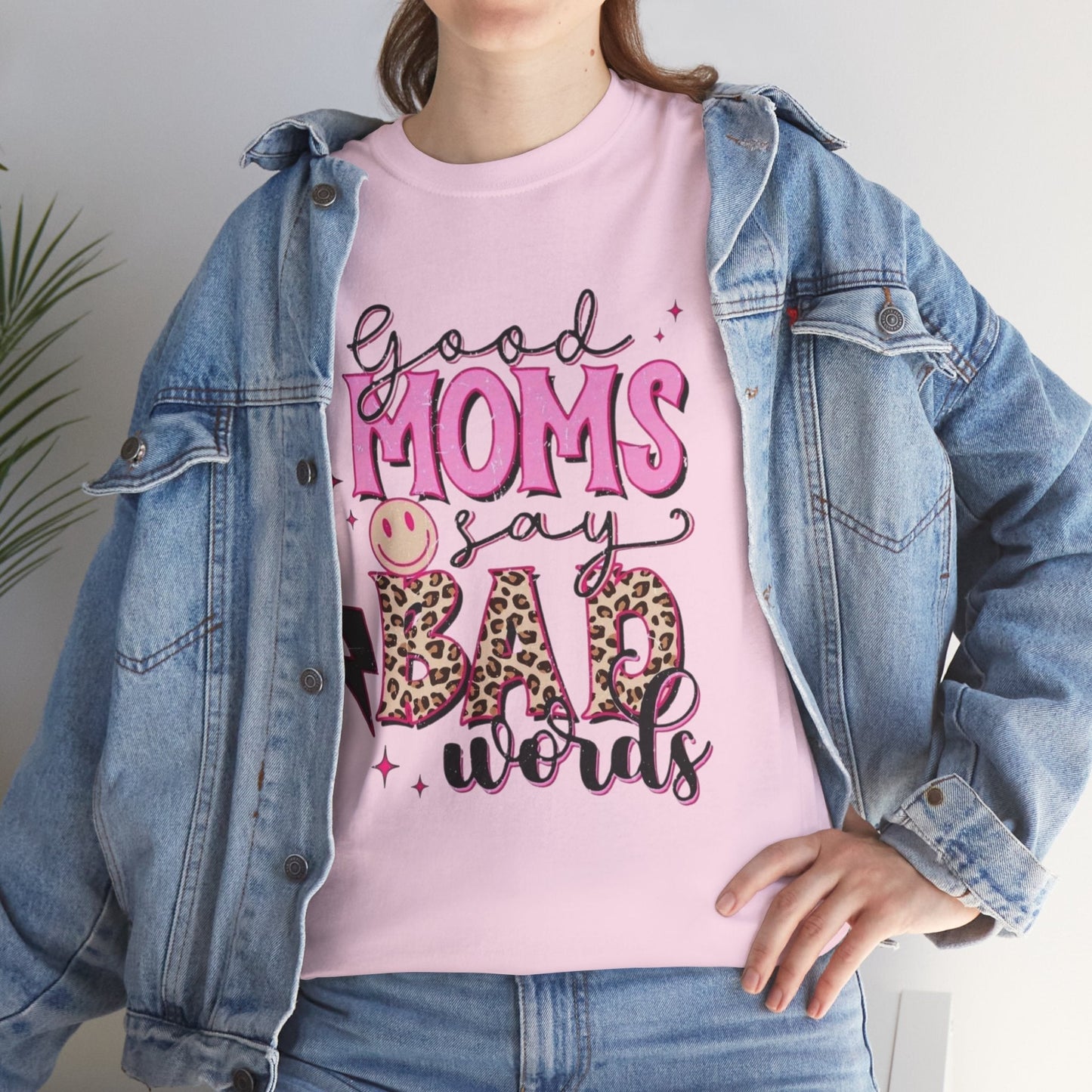 Funny Mom T-Shirt | Good Moms Say Bad Words | Unisex Heavy Cotton Tee