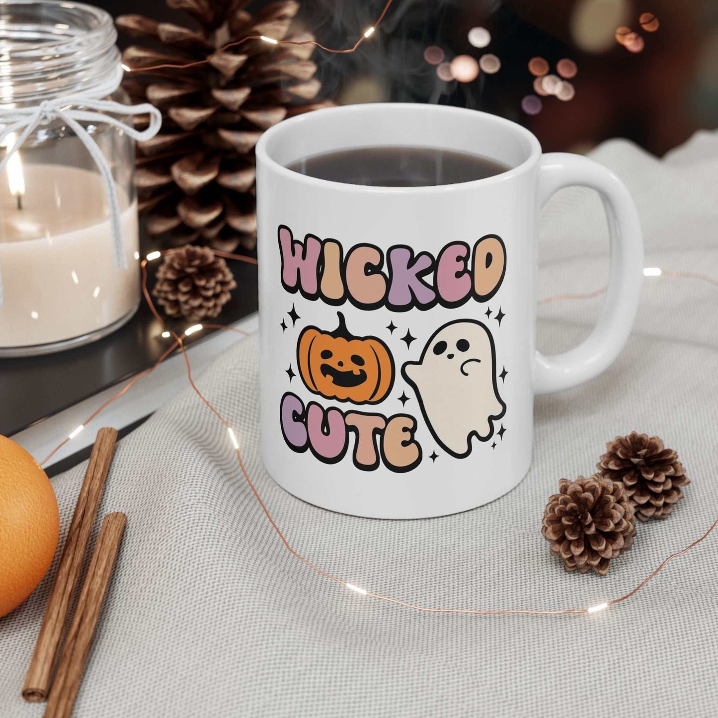 Wicked Cute Halloween Mugs, Spooky Fun Mugs Gift