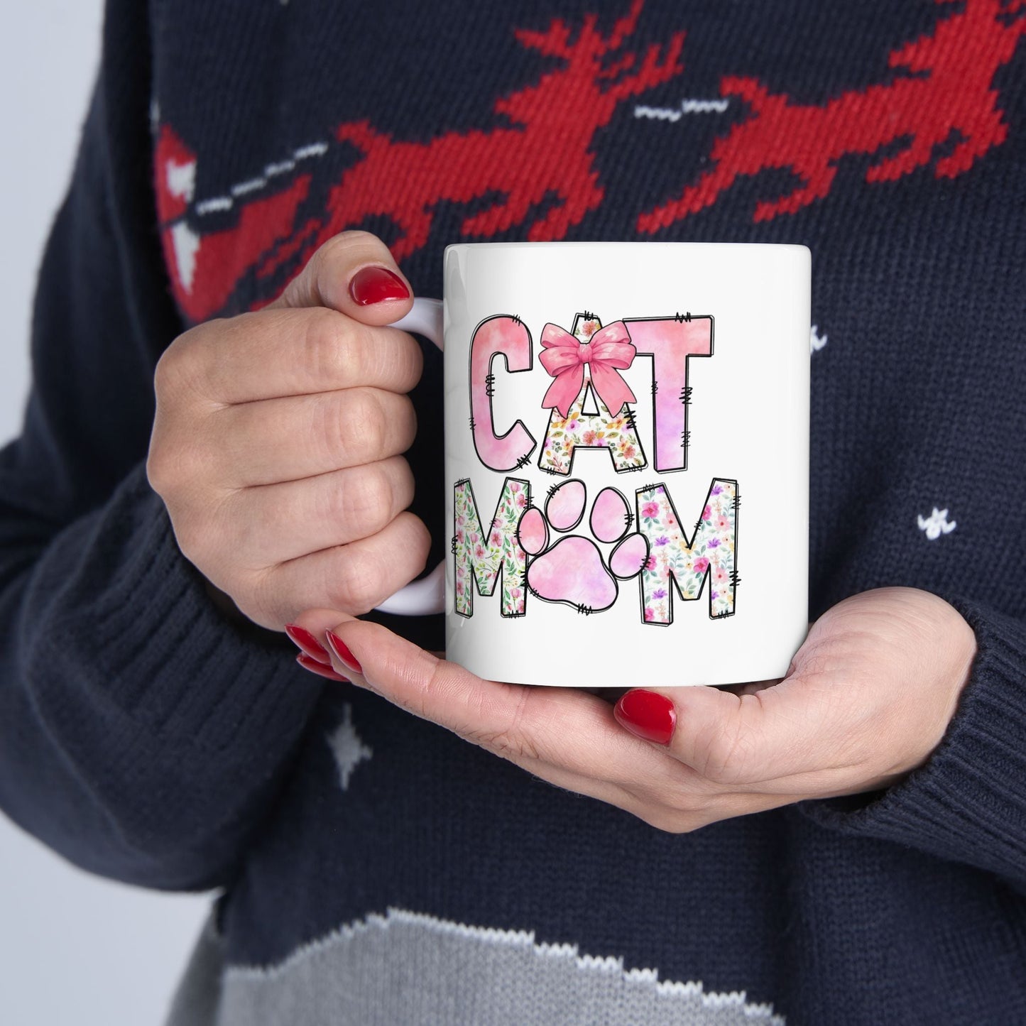 Floral Mom Ceramic Mug - Perfect for Mother's Day