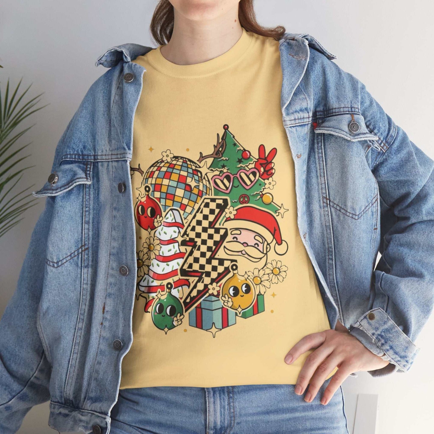 Christmas Disco Shirt Long Sleeve, Retro Disco Holiday Gift