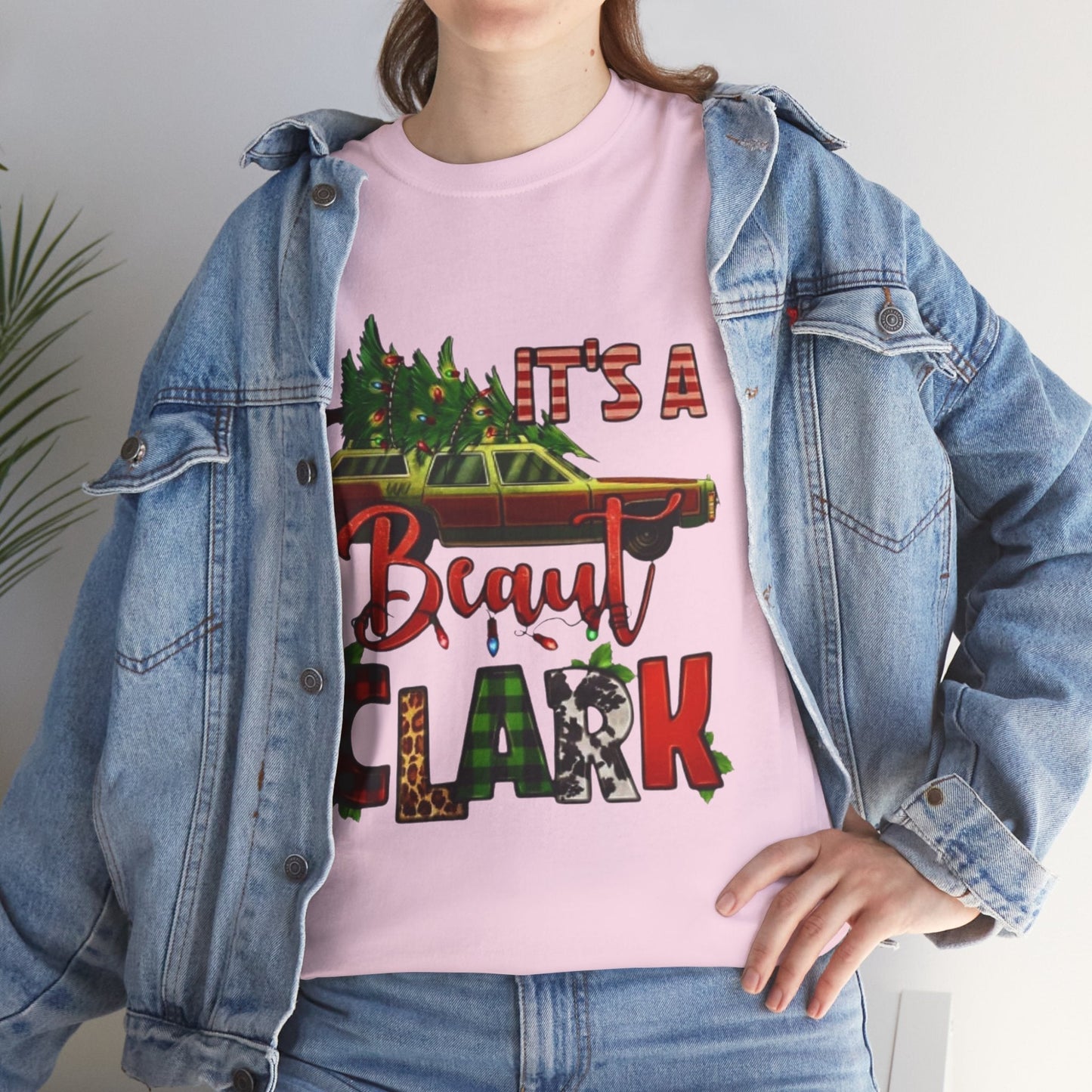 Retro "It's A Beaut Clark" Christmas shirt featuring National Lampoon's Christmas Vacation design.