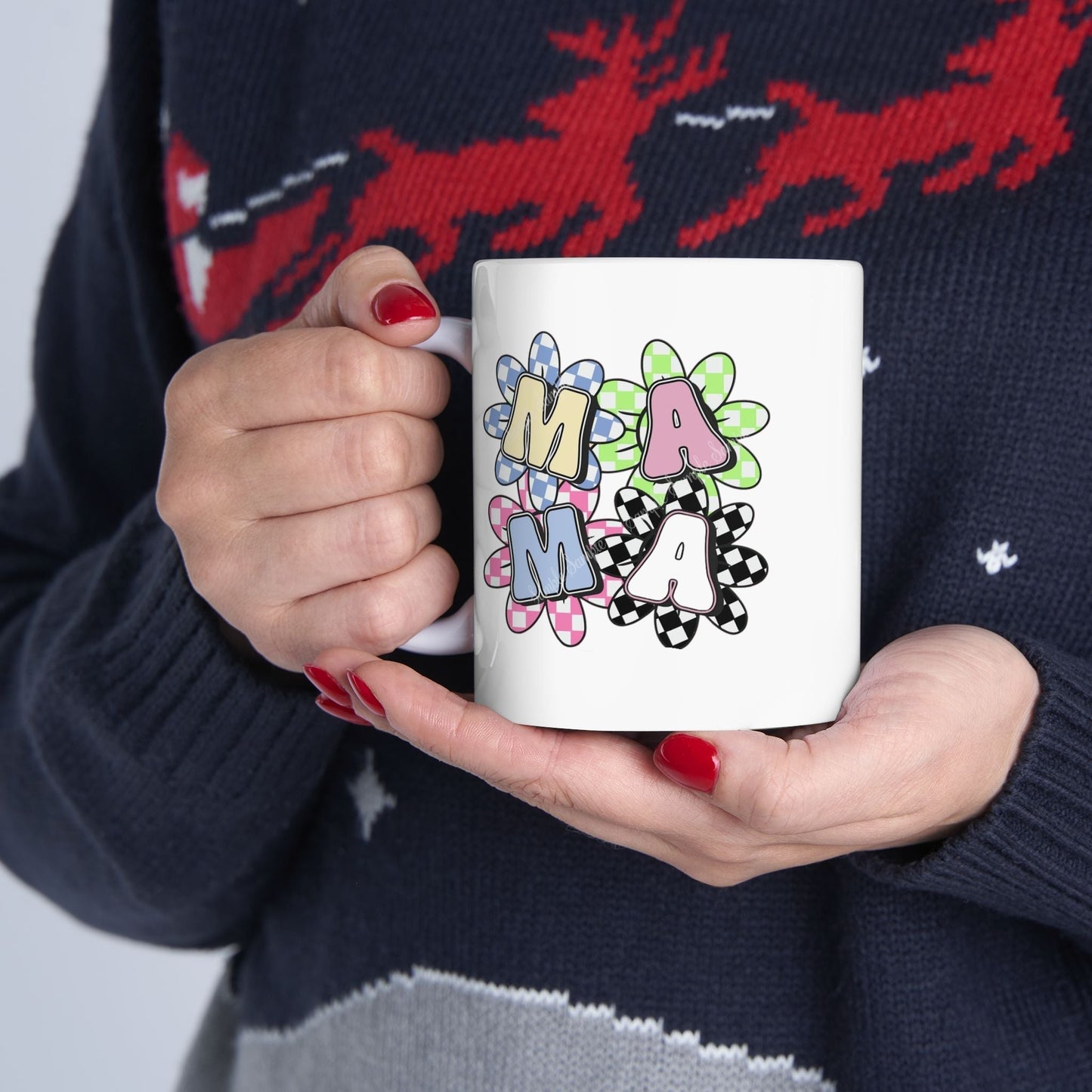 Colorful Flower Mug for Mama – Ceramic Gift She’ll Love