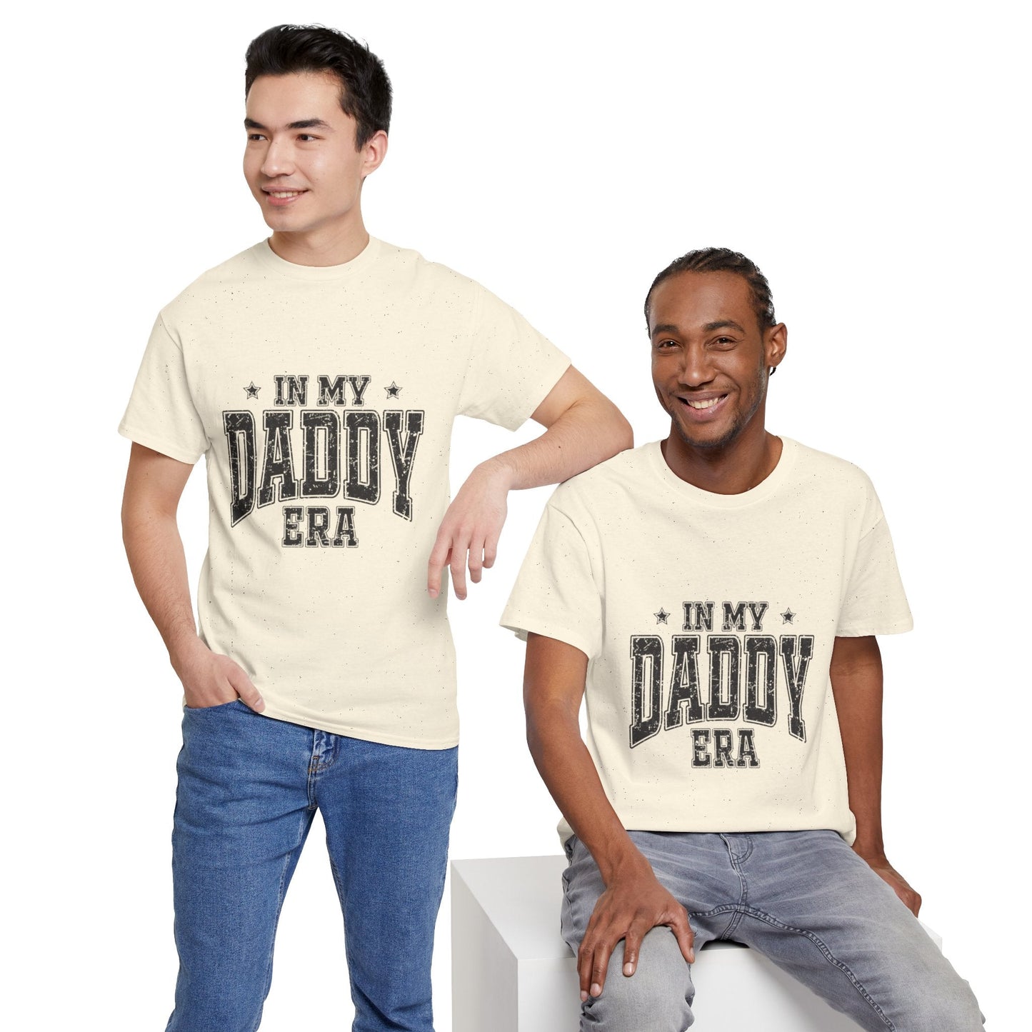 Unisex Heavy Cotton Tee - In My Daddy Era Shirt, Father's Day Gift, Dad Humor Tee