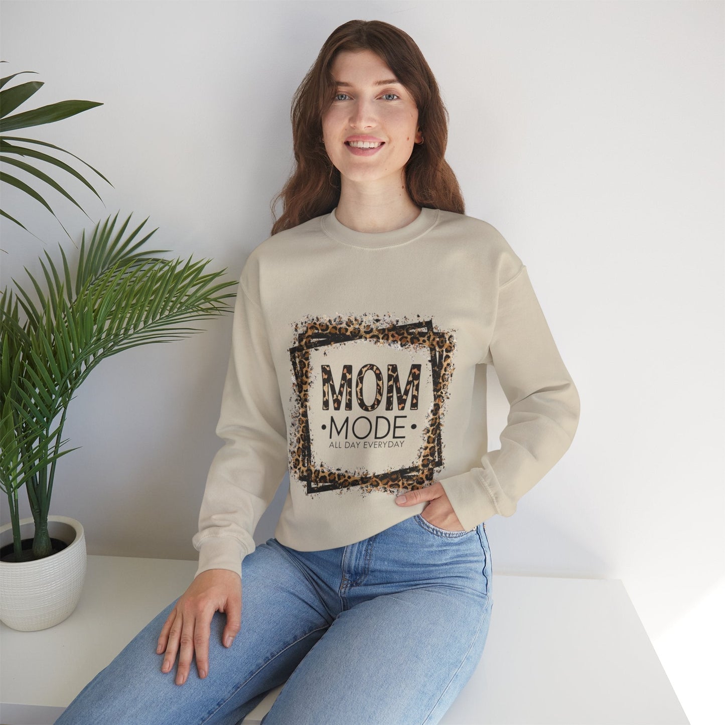 Mom Mode Sweatshirt Crewneck - All Day Everyday
