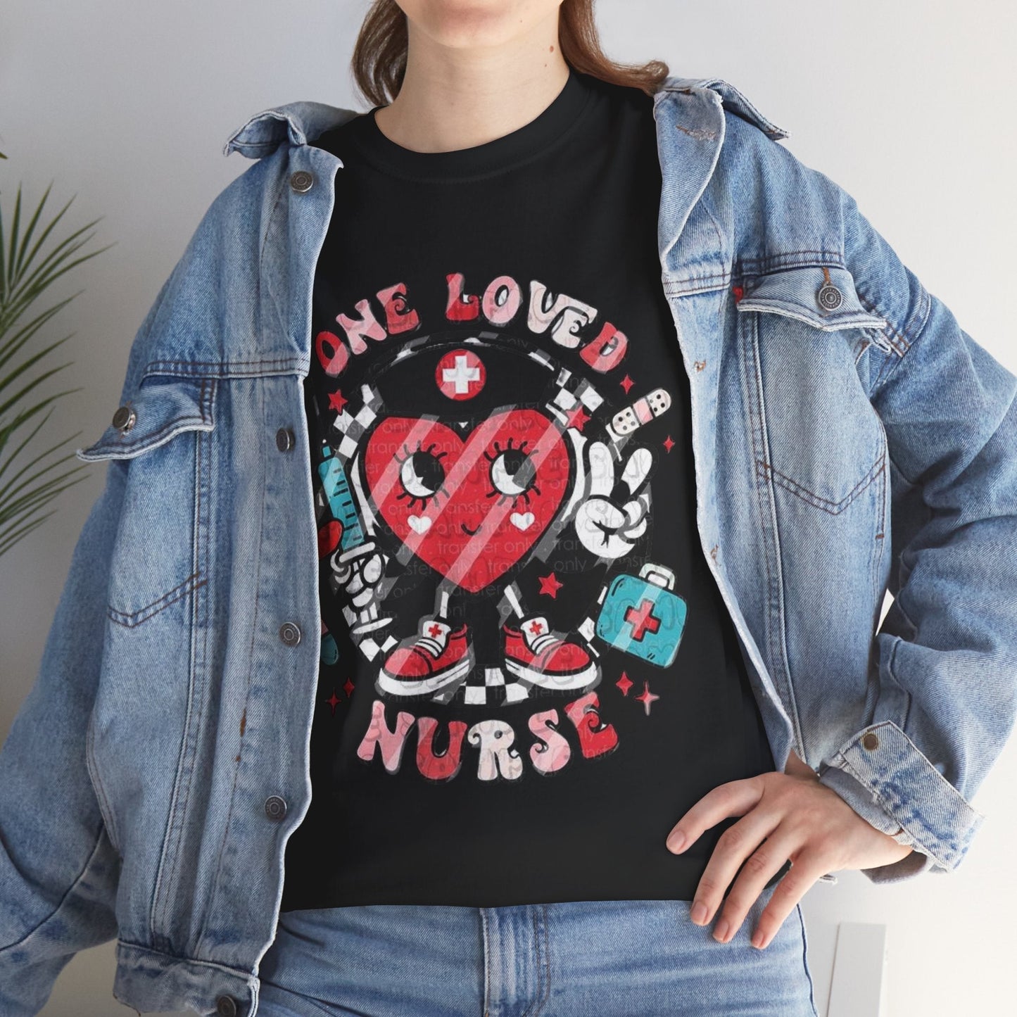 One Love Nurse T-Shirt, Nurse Heart Loved Gift