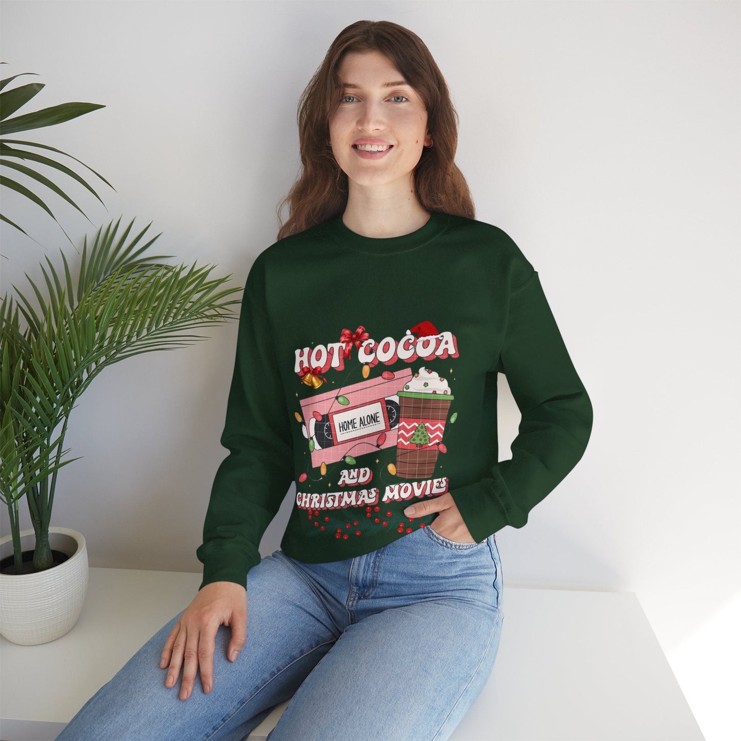 Hot Cocoa And Christmas Movies Sweatshirt, Christmas Latte Tee