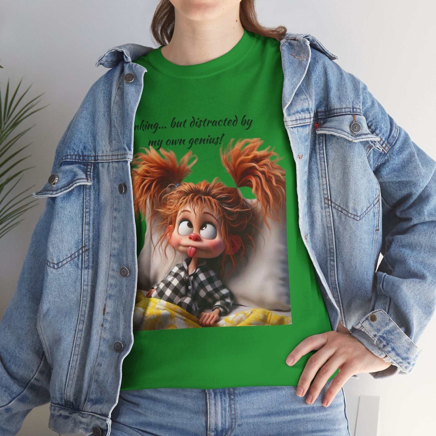 Whimsical Cotton Graphic Tee - Fun Casual Wear, Perfect Gift for Kids and Adults