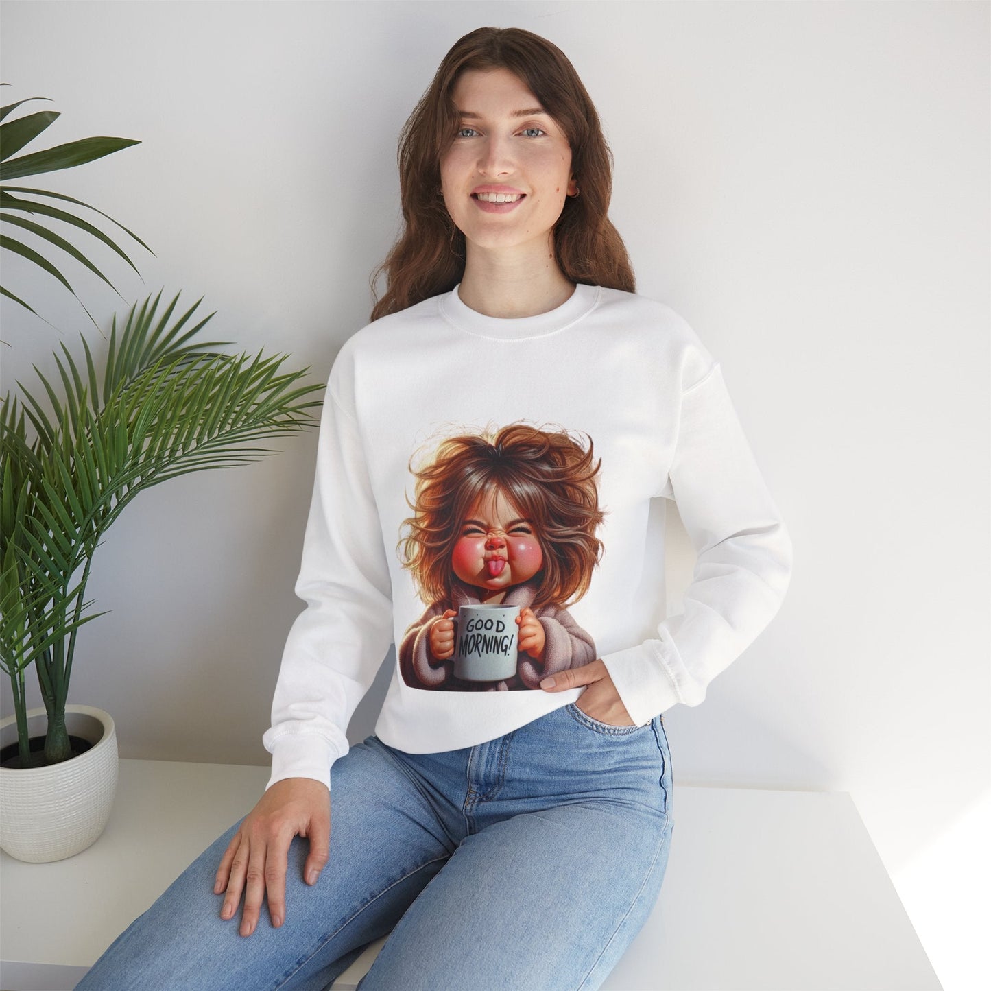 Good Morning Sweatshirt - Unisex Heavy Blend Crewneck