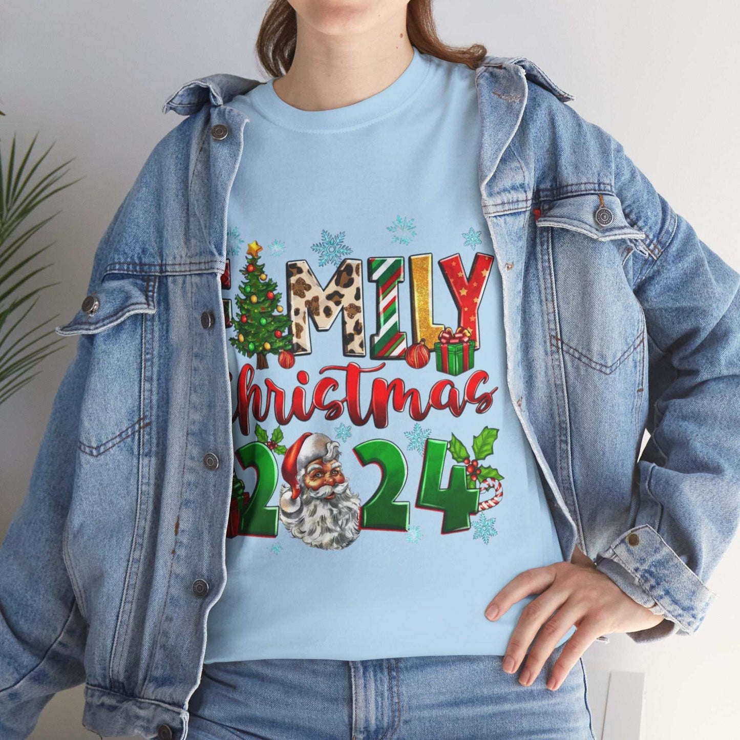 Halloween Family Christmas 2024 Shirt, Santa Claus Family Gift