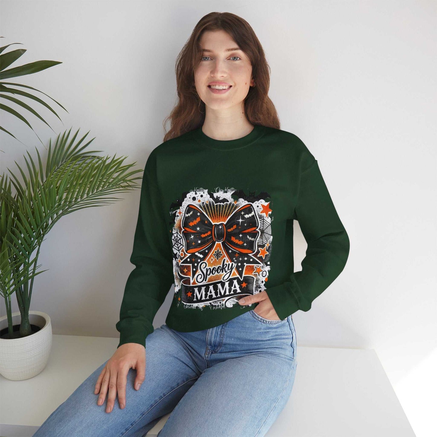 Spooky Mama Sweatshirt, Coquette Halloween Gift, Retro Halloween