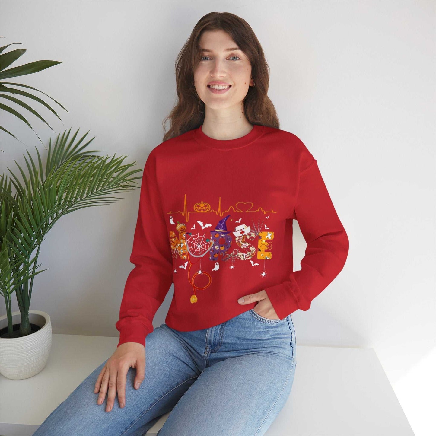 Halloween Sweatshirt for Nurses, Funny Halloween Nurse Gift, Spooky Nurse