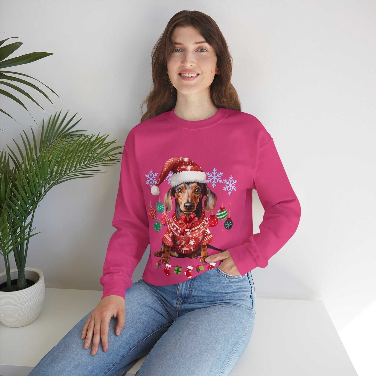 Christmas on the Farm Sweatshirt, Dog Christmas Gift,