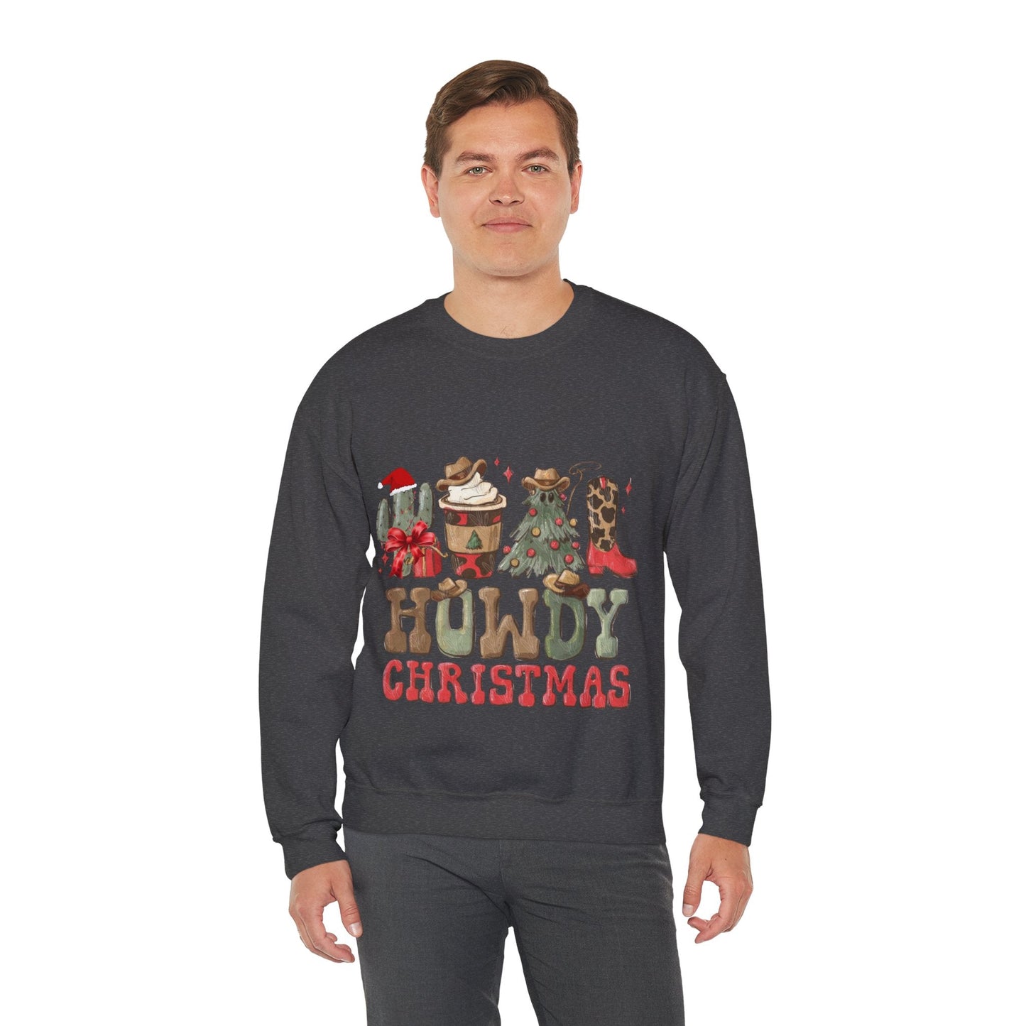Howdy Christmas Sweatshirt, Cowboy Christmas Gift