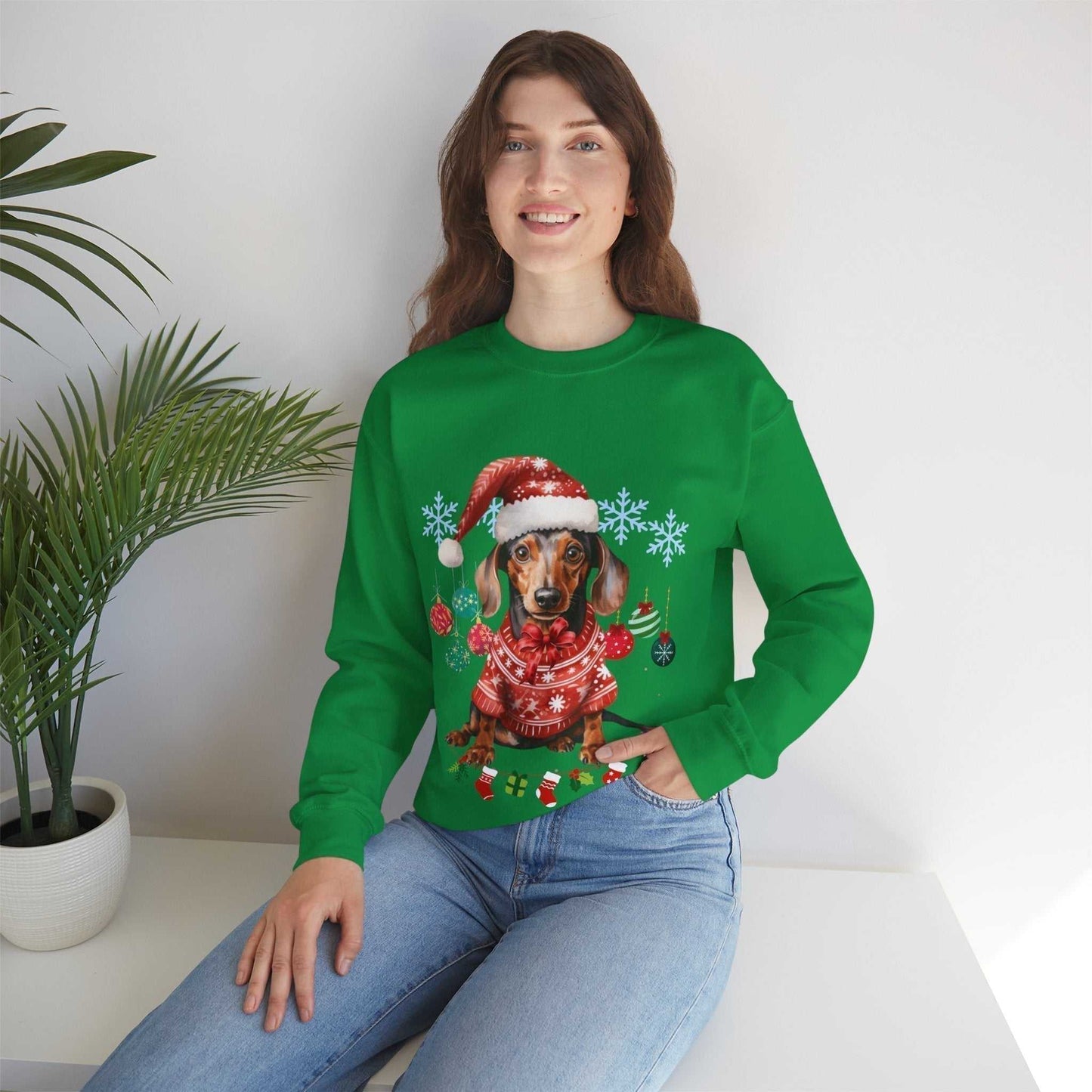 Christmas on the Farm Sweatshirt, Dog Christmas Gift,