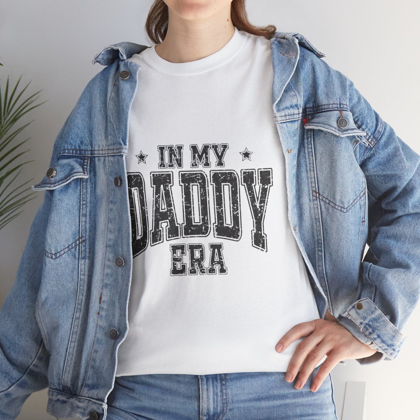 Unisex Heavy Cotton Tee - In My Daddy Era Shirt, Father's Day Gift, Dad Humor Tee