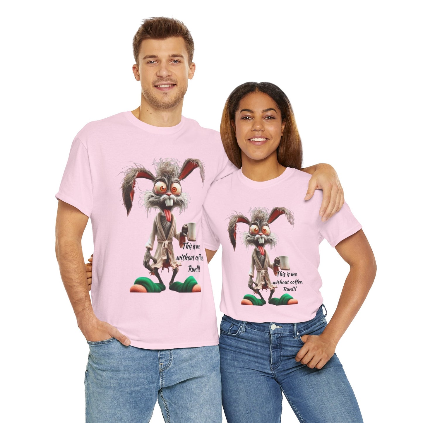 Funny Coffee Lover Tee - Unisex Heavy Cotton Shirt, Perfect Gift for Caffeine Addicts