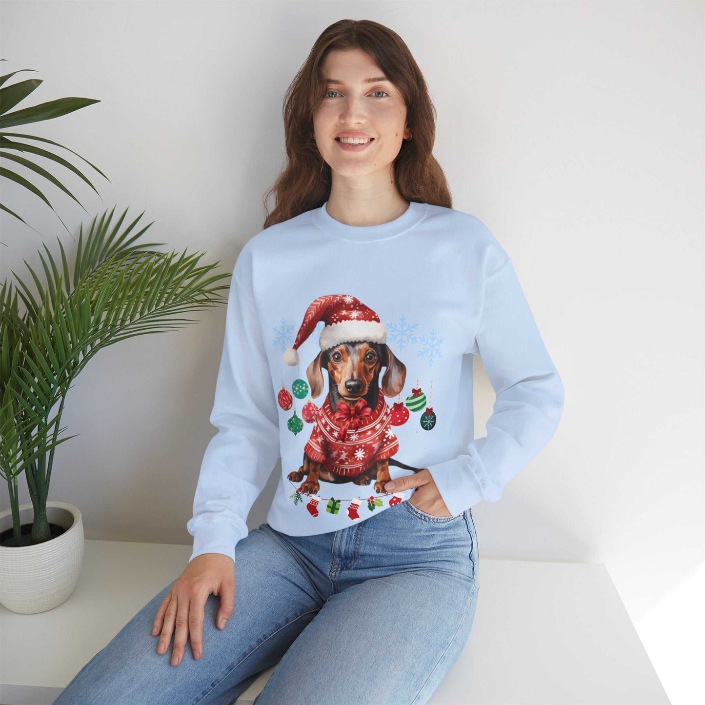 Christmas on the Farm Sweatshirt, Dog Christmas Gift,