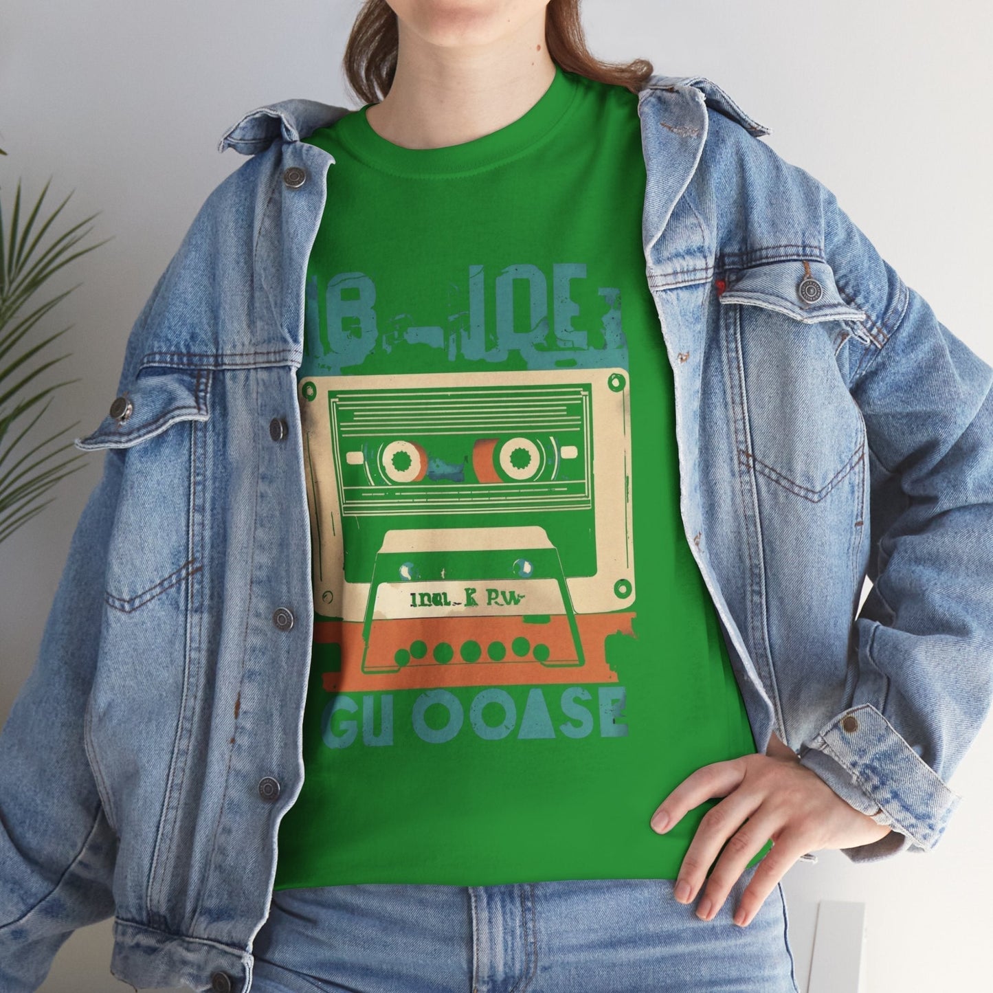 Retro Cassette Unisex Heavy Cotton Tee – Nostalgic Music Apparel