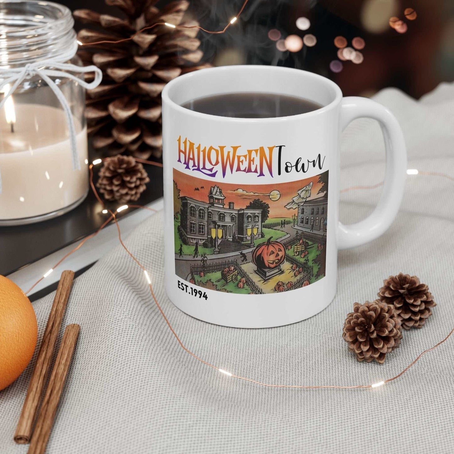 Halloweentown Est 1994 Mug - Cozy Retro Halloween Coffee Mug