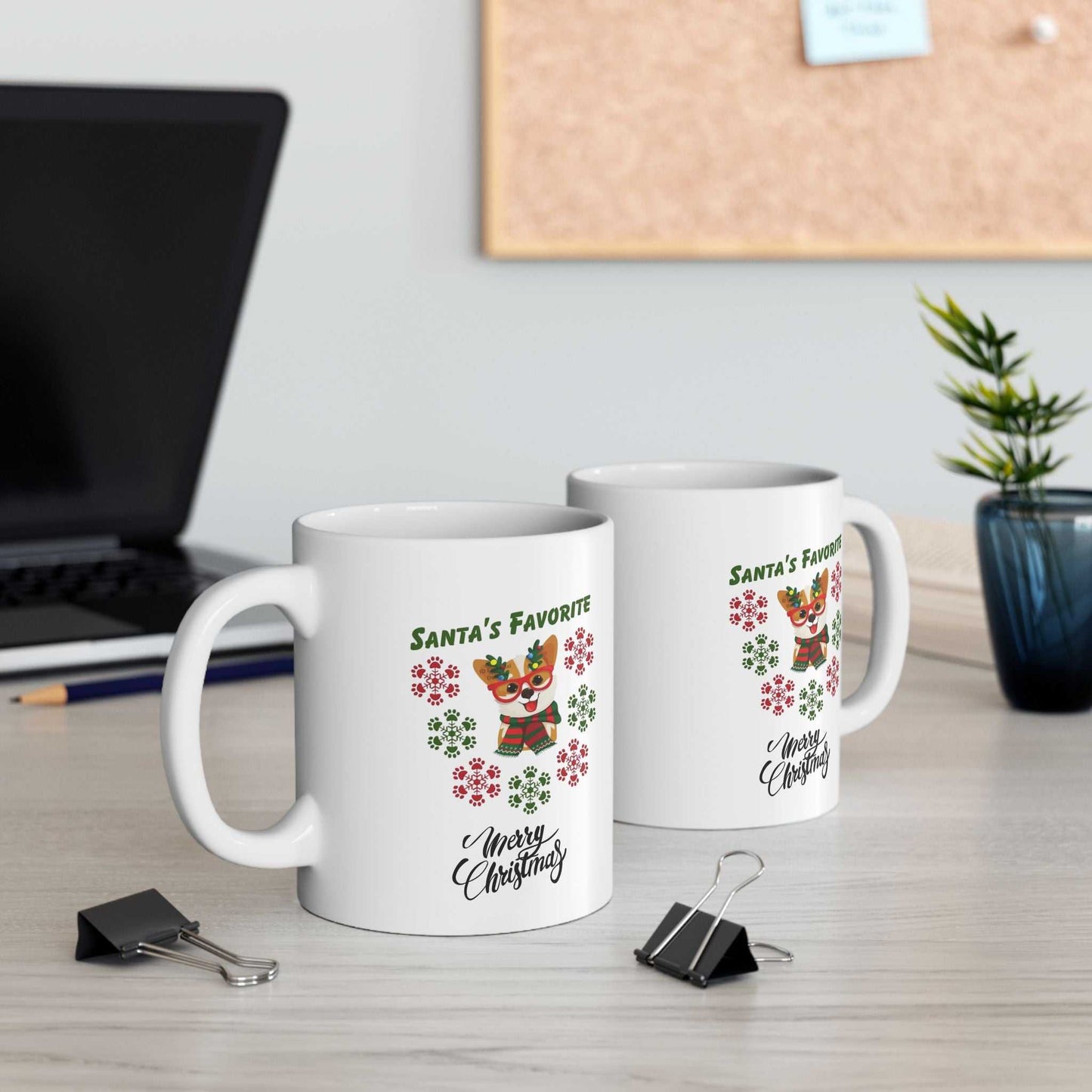 Santas Favorite Dog Mug, Christmas Dog Gift
