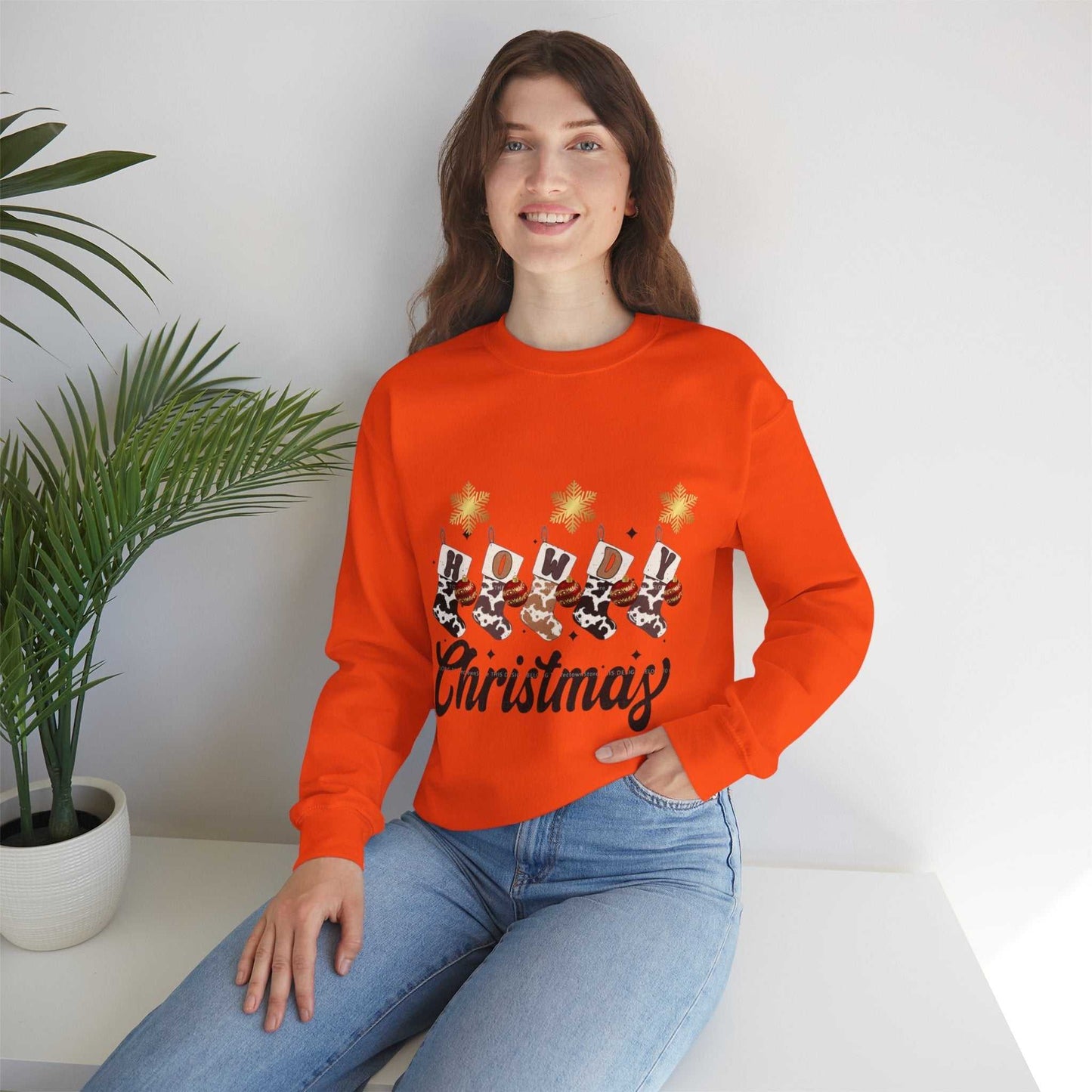 Howdy Christmas Sweatshirt, Cowboy Christmas Gift