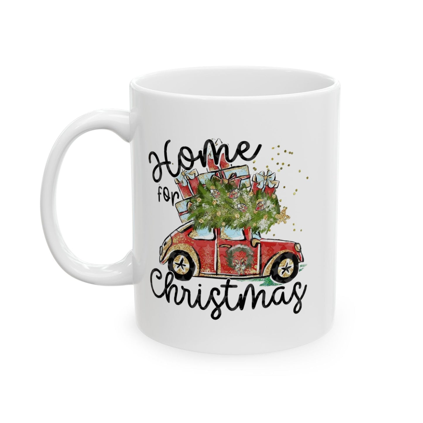 Home for Christmas Mugs, Christmas Holiday Gift for Home