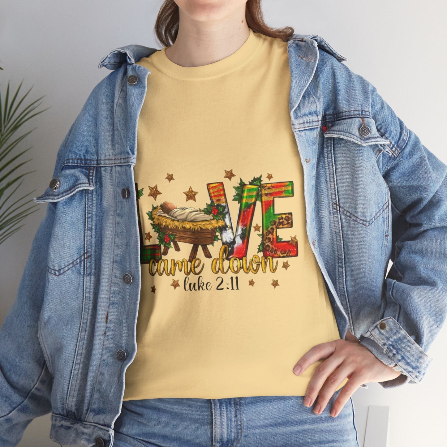 Love Came Down Christmas Shirt, Jesus Christian Gift