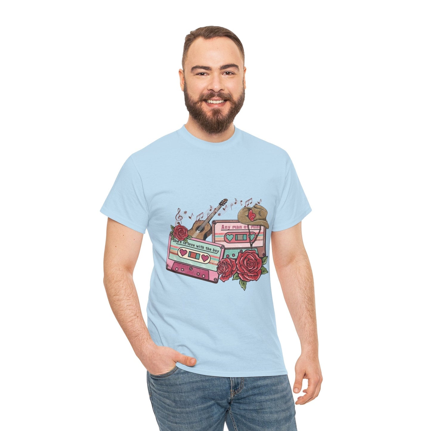 Country Music Love Songs T-Shirt, Retro Cowboy Cassette Love Gift