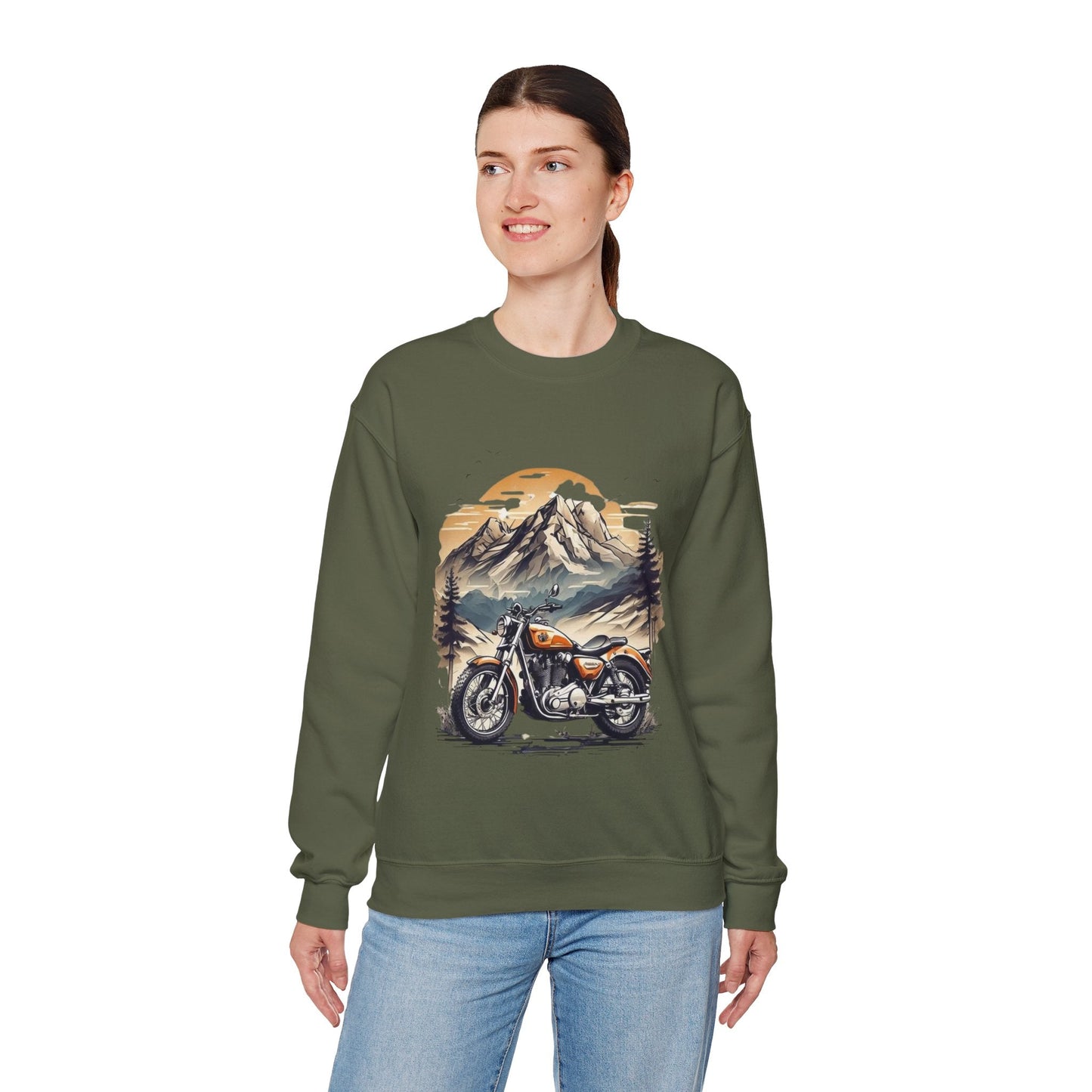 Adventure Awaits Motorcycle Sweatshirt, Retro Vintage Gift