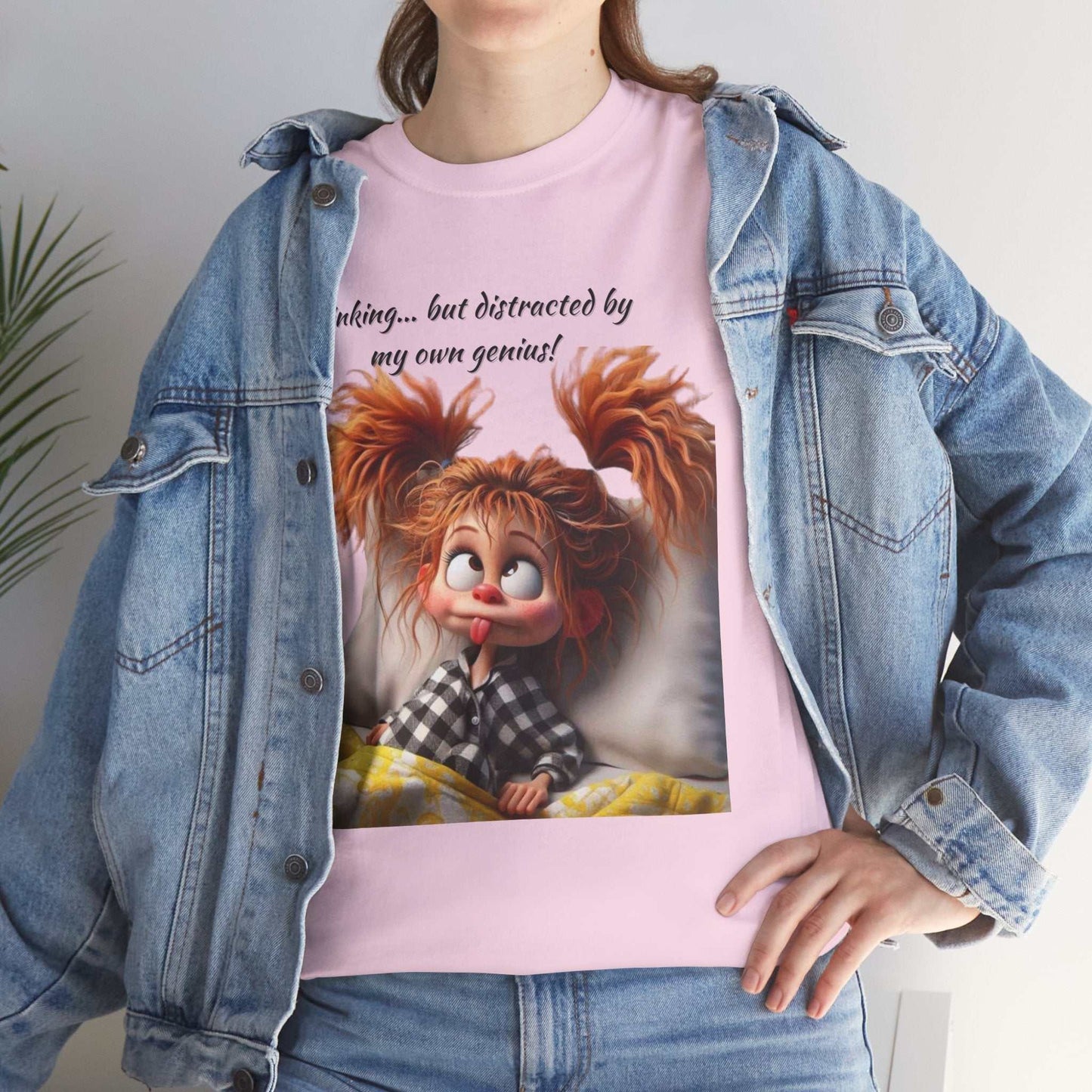 Whimsical Cotton Graphic Tee - Fun Casual Wear, Perfect Gift for Kids and Adults
