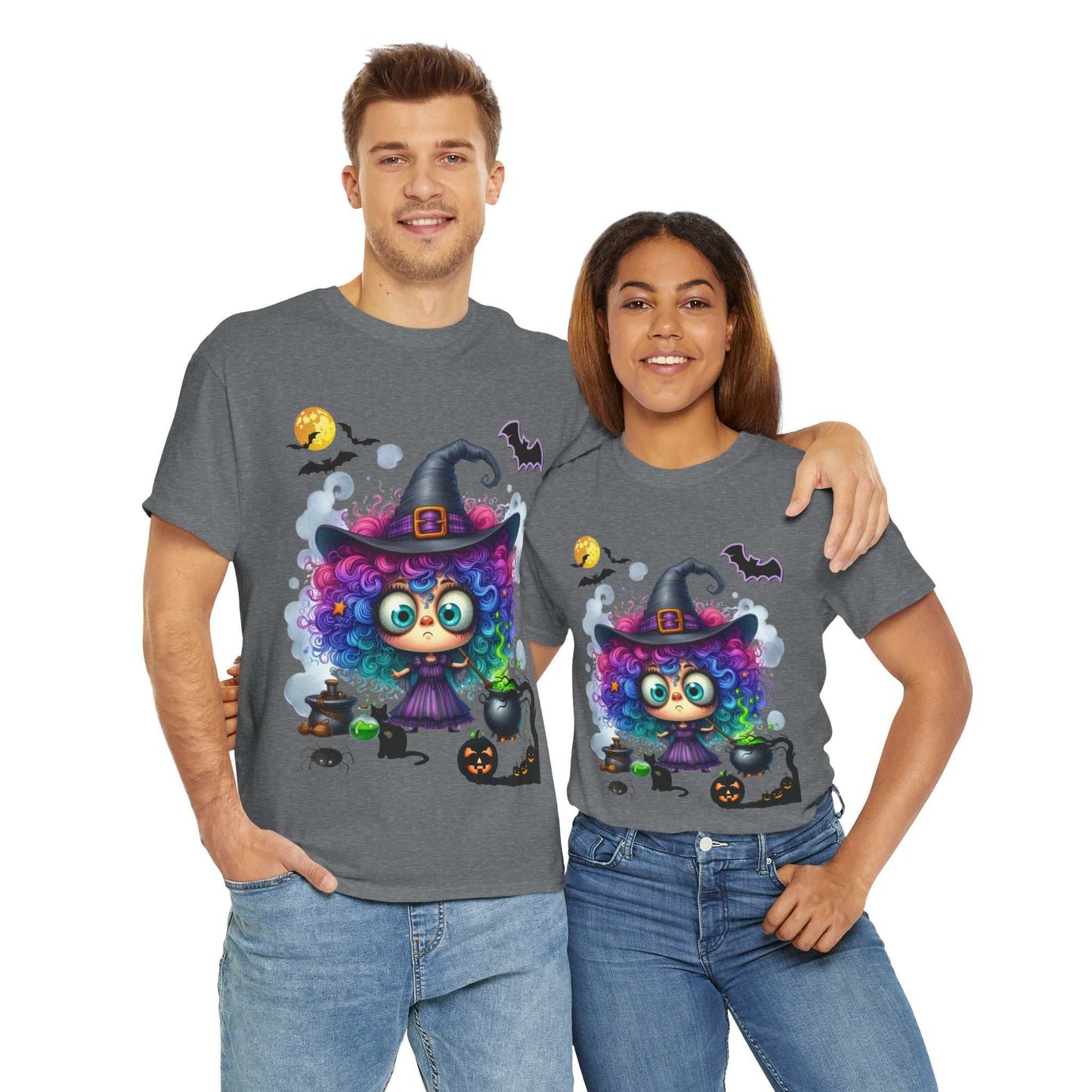 Halloween Girl Shirt with Cute Ghost Design for Kids and Adults