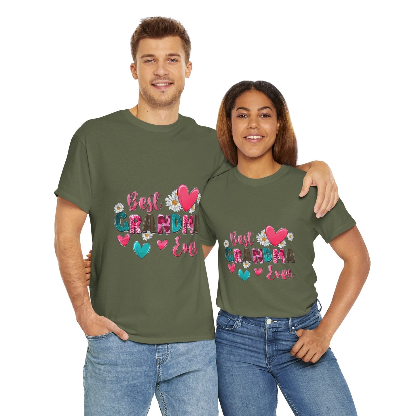 Best Grandma Ever Unisex Heavy Cotton Tee - Perfect Gift for Grandmothers