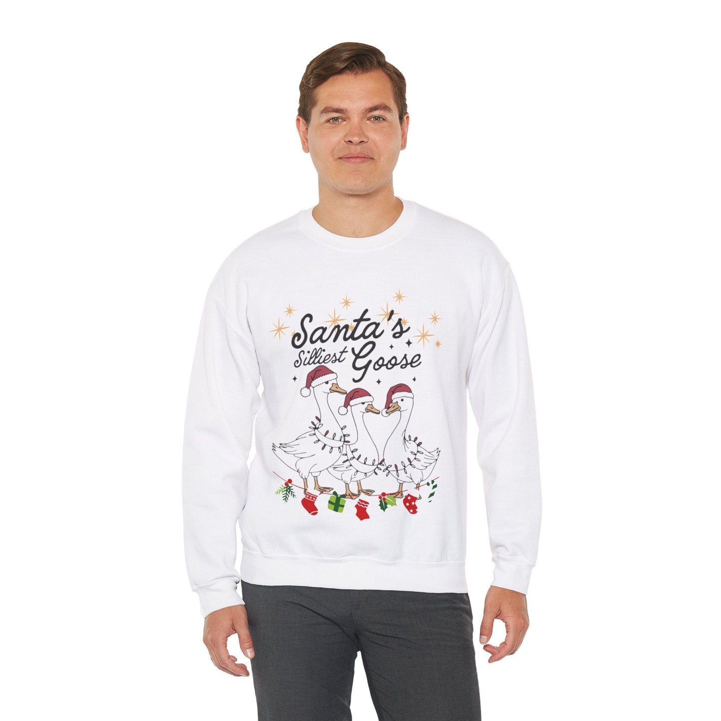 Santas Silliest Goose Sweatshirt, Farmer Christmas Gift