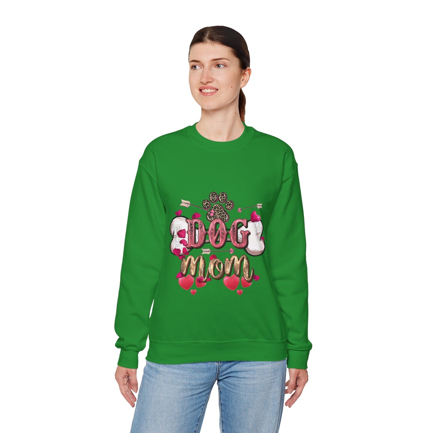 Dog Mom Valentine Sweatshirt, Dog Valentine Gift for Mom