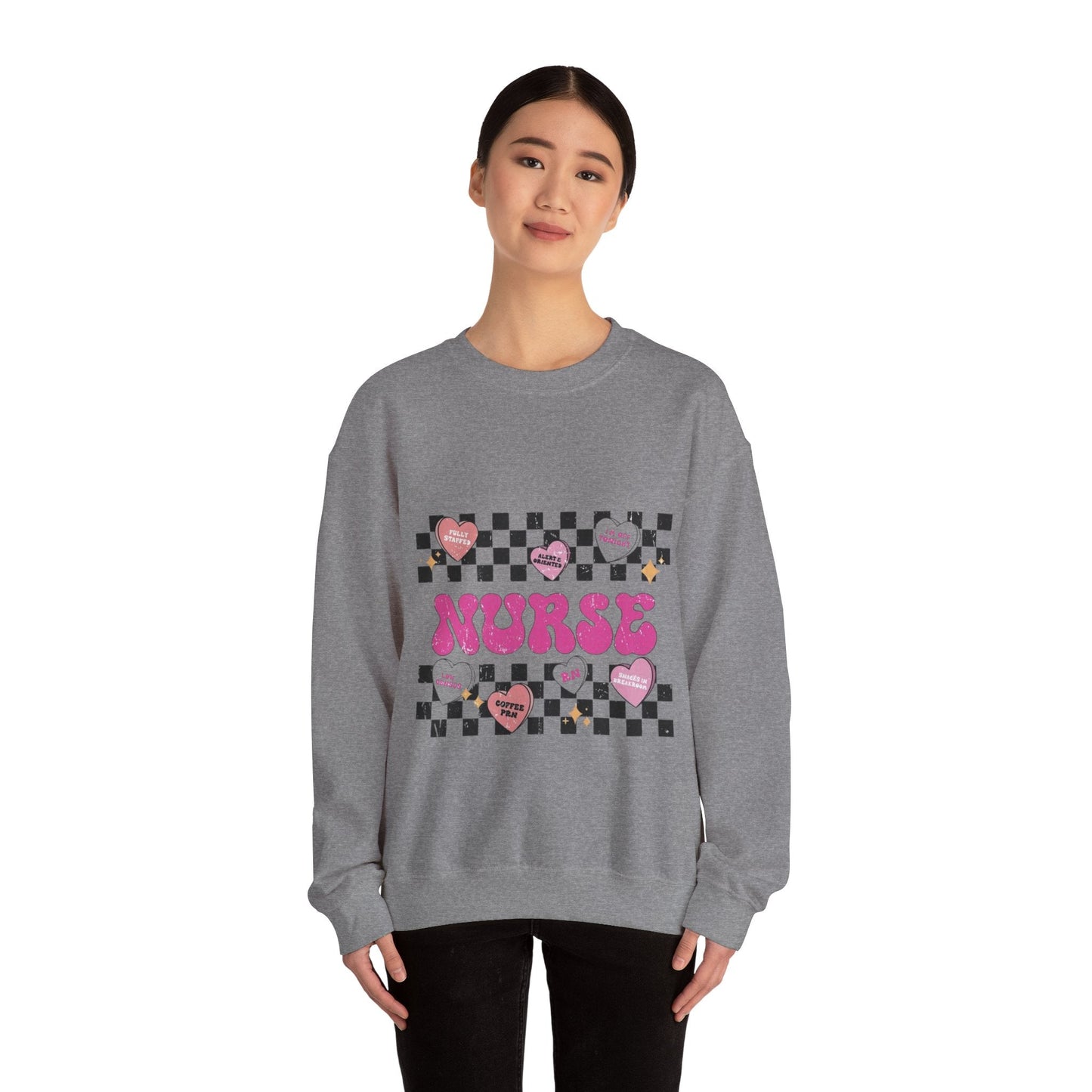 Love Nurse Retro Sweatshirt, Retro Comfort Nurse Gift