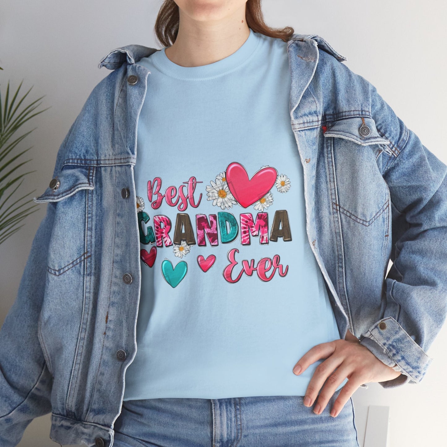 Best Grandma Ever Unisex Heavy Cotton Tee - Perfect Gift for Grandmothers