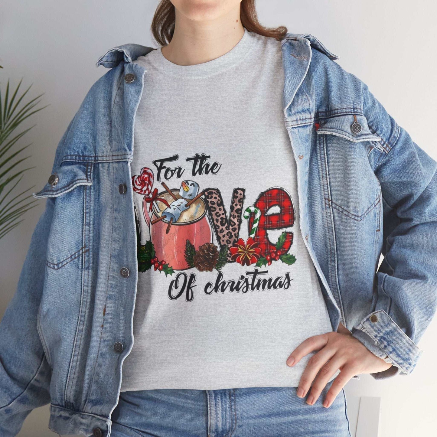 For The Love Of Christmas Shirt with festive design and cozy fit.