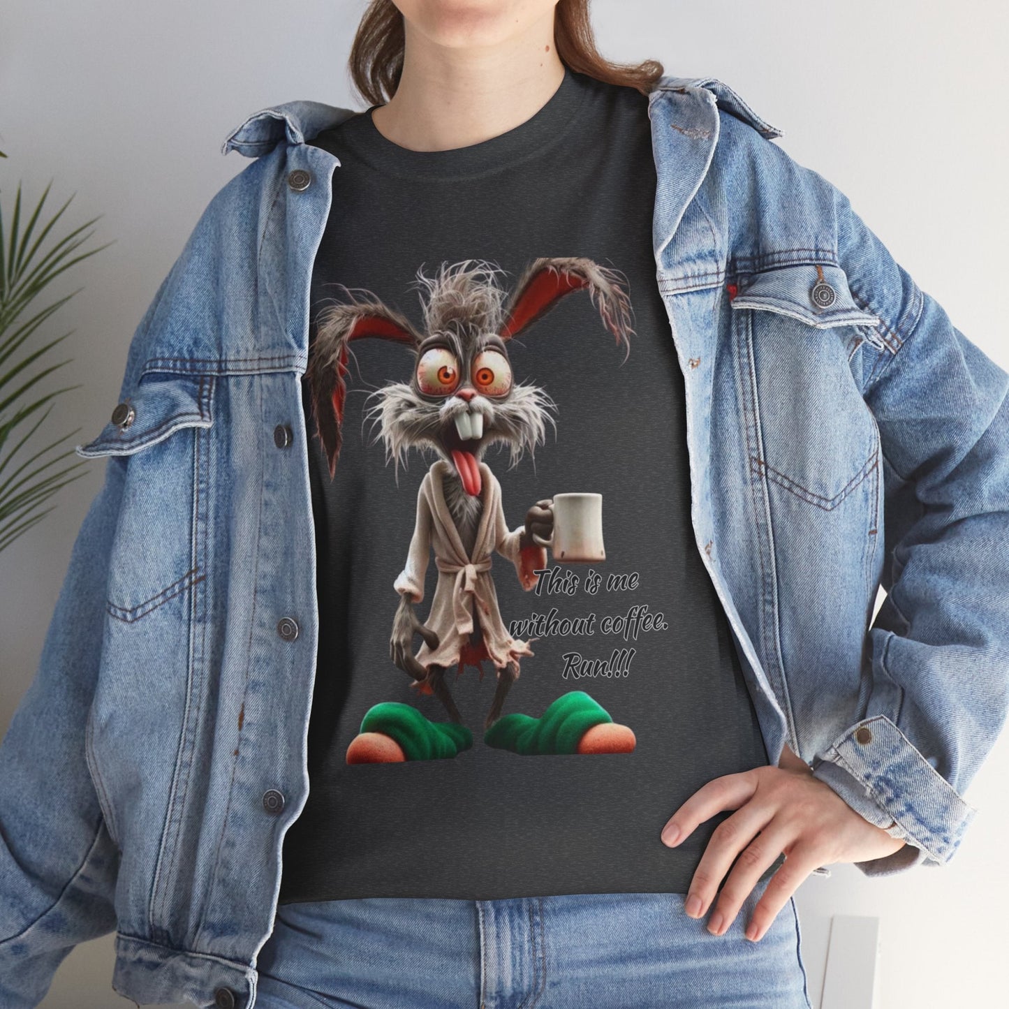 Funny Coffee Lover Tee - Unisex Heavy Cotton Shirt, Perfect Gift for Caffeine Addicts