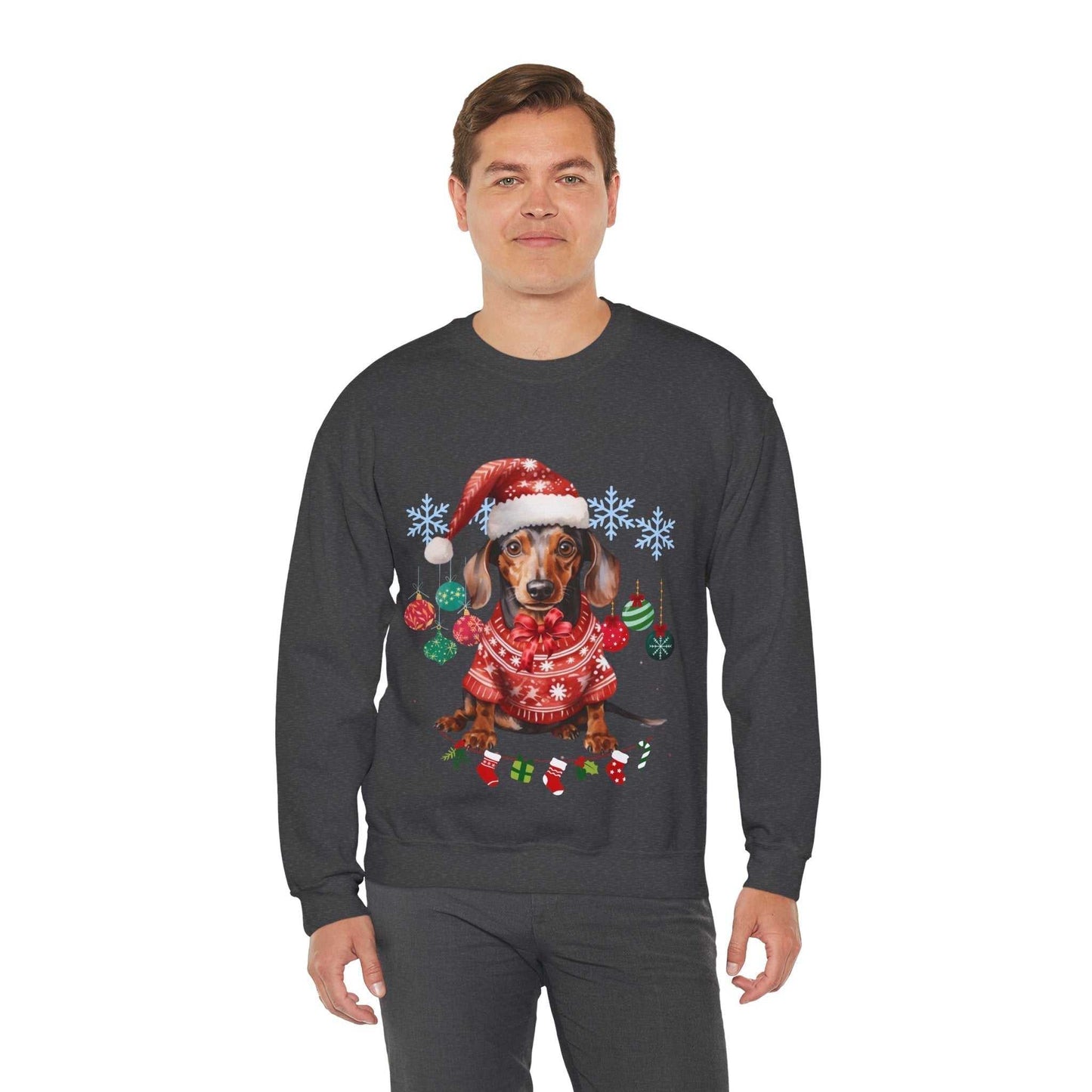 Christmas on the Farm Sweatshirt, Dog Christmas Gift,