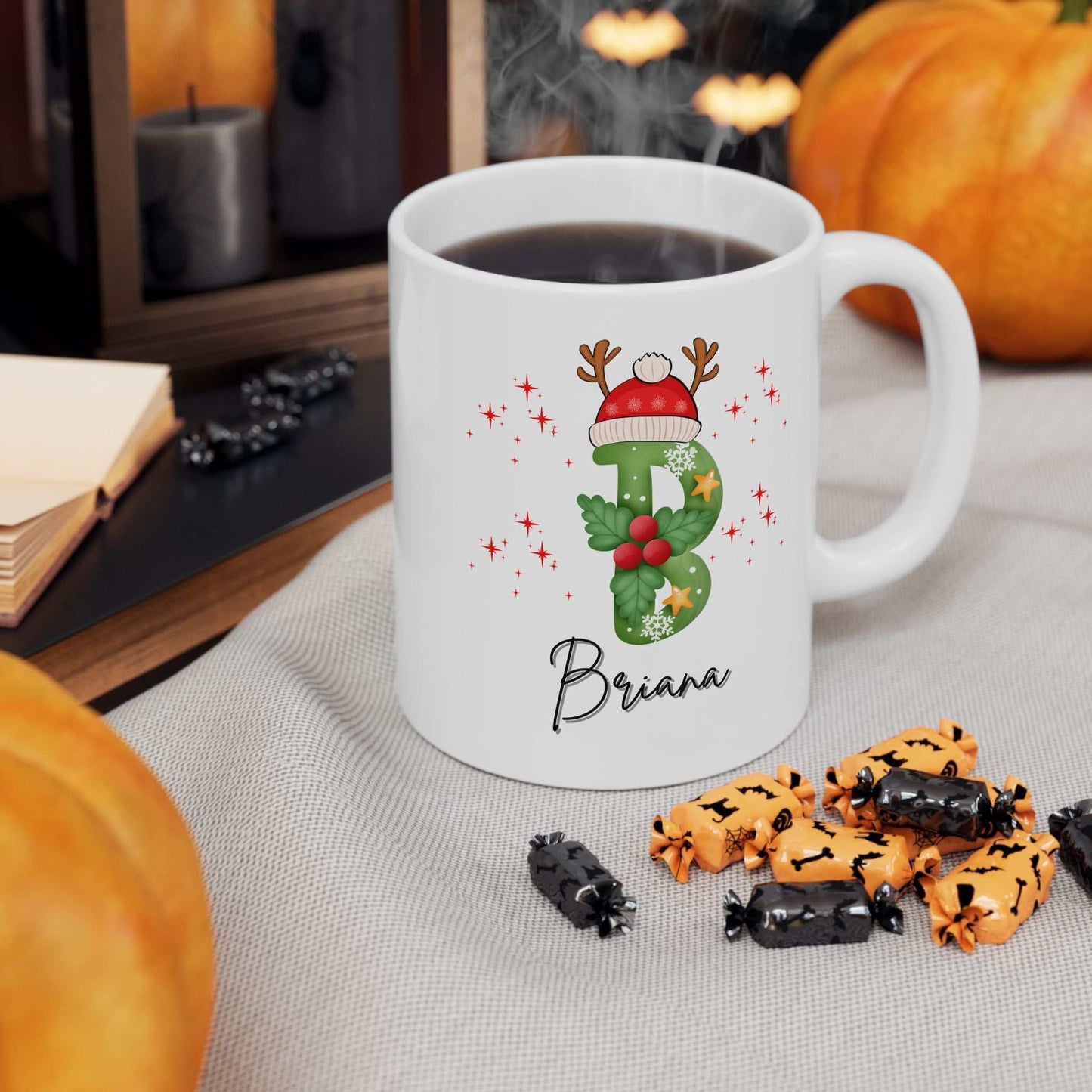 Family Christmas Name Mug, Christmas Mugs With Name Gift