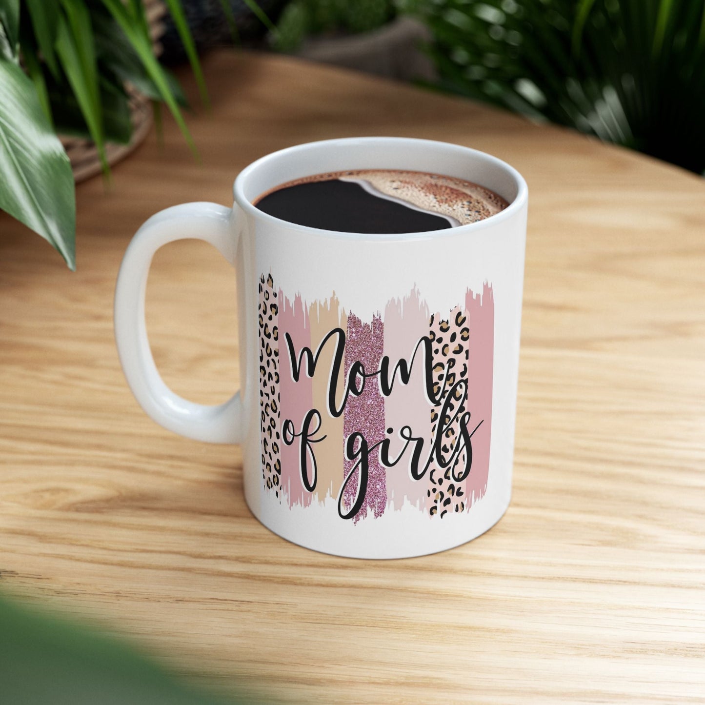 Trendy Leopard Print Ceramic Mug - "Mugs of Girls" - Perfect Gift for Coffee Lovers