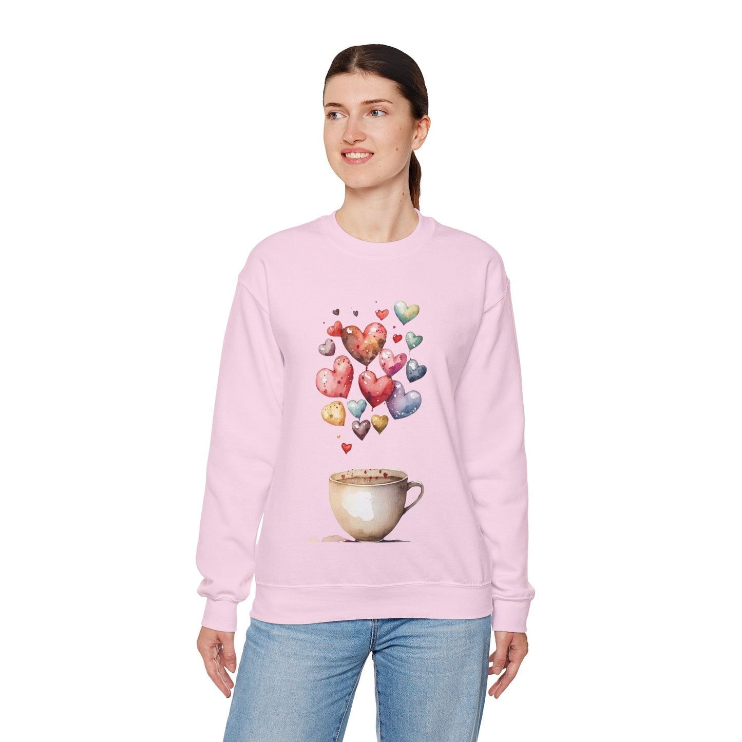 Coffee Is My Valentine Sweatshirt, Cup Coffee Hearts Lover Gift