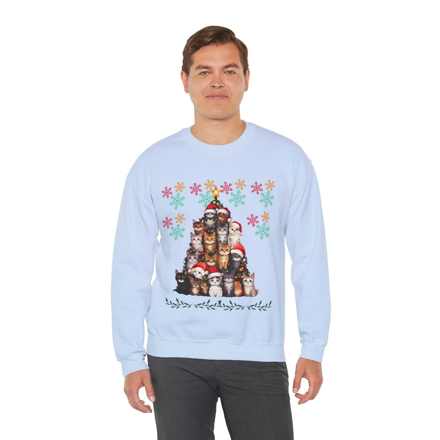 Funny Cats Christmas Sweatshirt, Cat Lover Gift