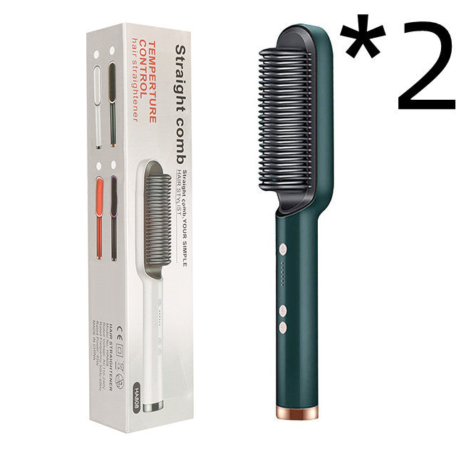New 2 In 1 Hair Straightener Hot Comb Negative Ion 🔥 TODAY ONLY: 50% OFF!