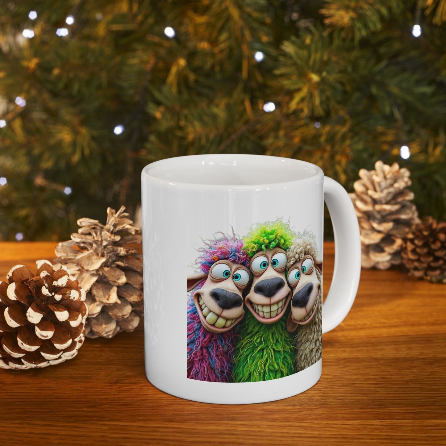 Funny Sheep Ceramic Mug - Perfect for Coffee Lovers and Gift Givers